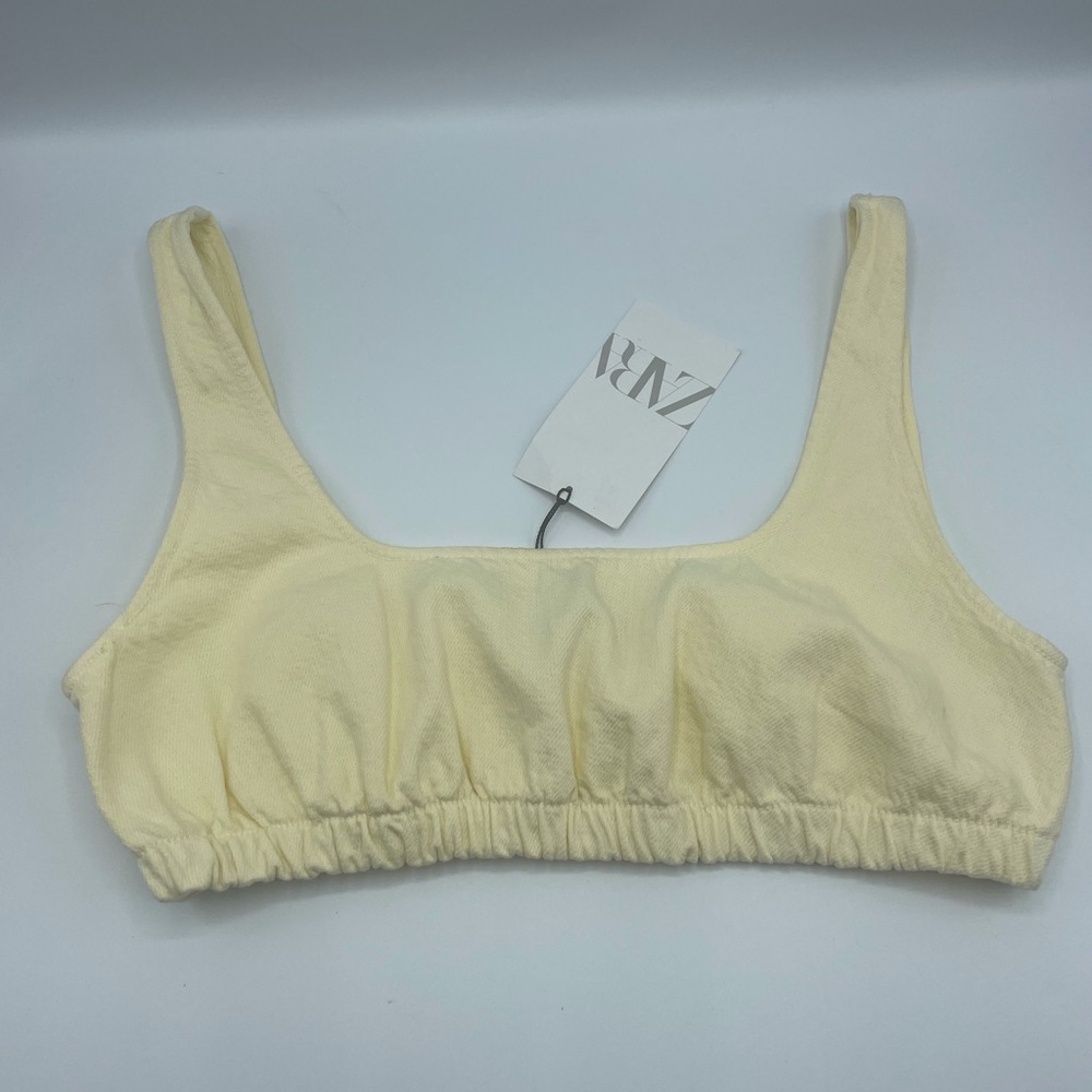 Zara Women's Yellow Bra Top - Size M
